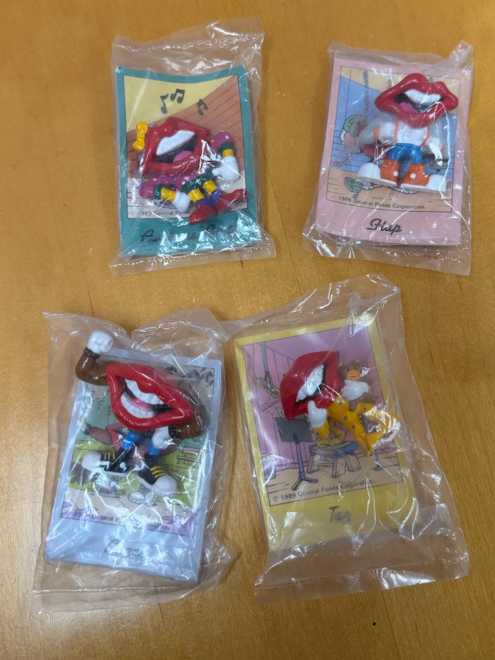 Vintage Hardees 1989 Tang triox Toys, Set Of 4 NIP